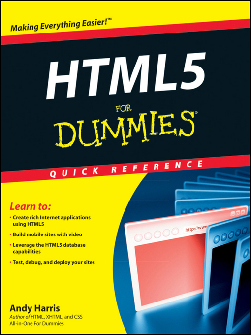 Title details for HTML5 For Dummies Quick Reference by Andy Harris - Available